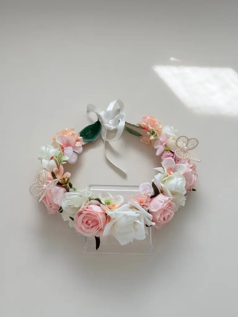 Corona Floral Coral
