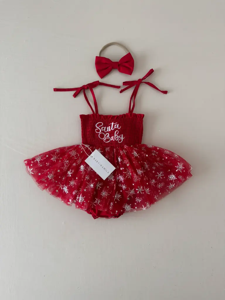 Body Vestido Baby Santa