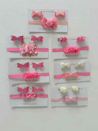 Set de Pinzas y Diadema