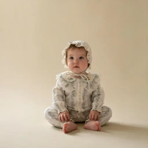  Enterizo Español + Capota Floral