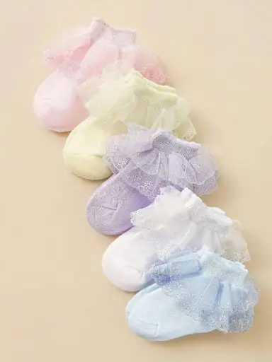 Medias De Encaje De Colores